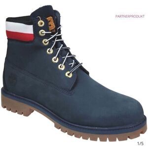 Timberland Heritage 6-Inch Waterproof Boot Navy Nubuck Size 9 Nwt